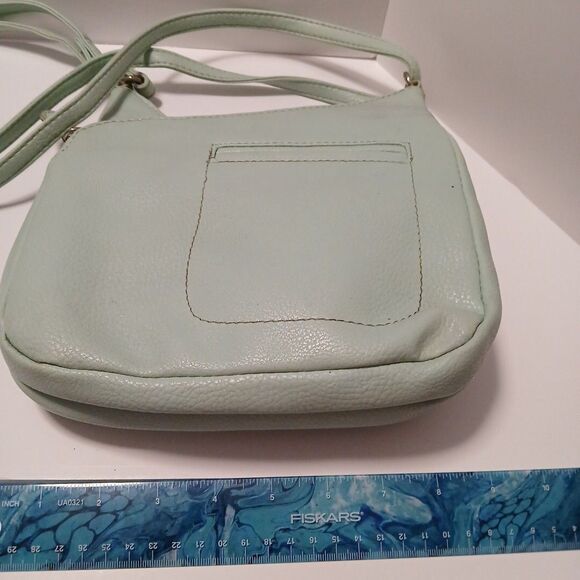 Multi Sac Light Blue Crossbody Purse – Adjustable Strap – Zipper Pockets - Picture 4 of 11